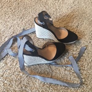 Express close toed platform sandals